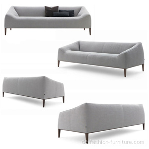 Couch Wohnzimmer Grau Leinen Sektionale Sofa Set